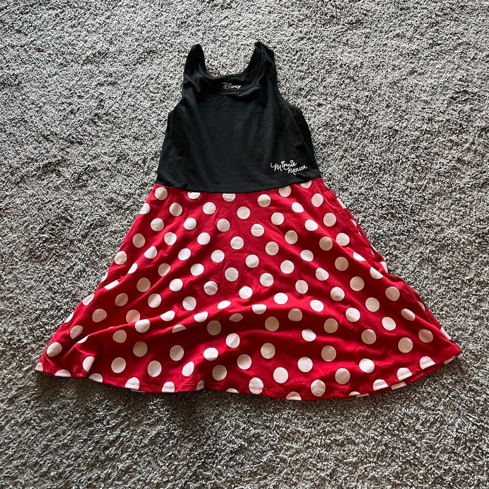 Minnie Mouse dress with Polka Dot skirt and Minnie's autograph on waist